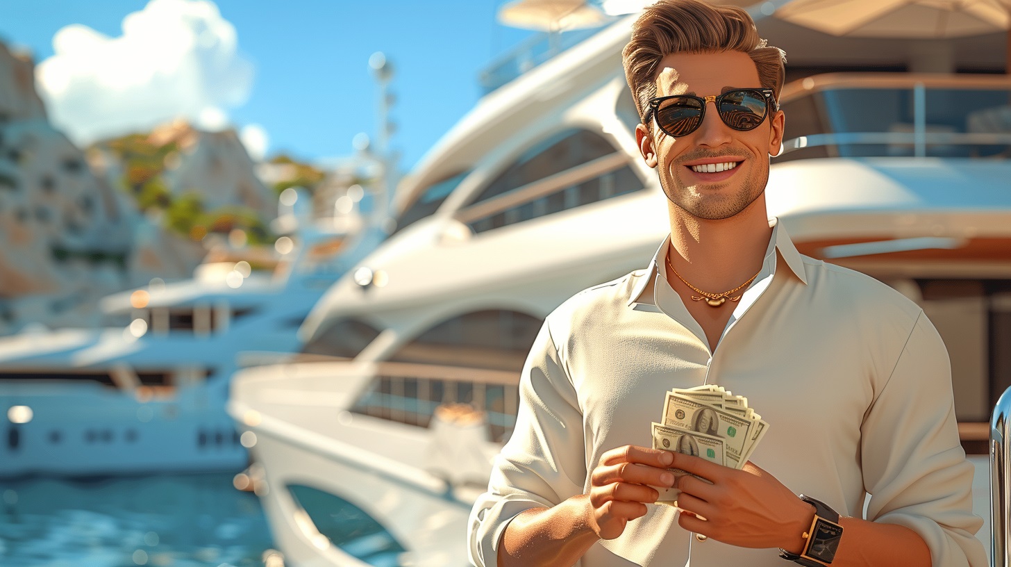 Yacht owner earns income from rent