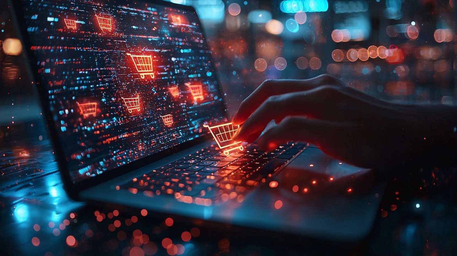 Person creating an e-commerce site